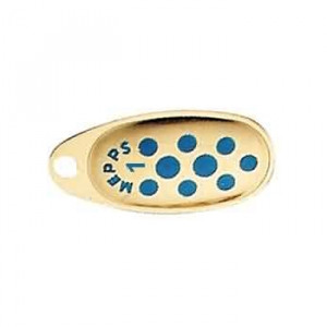 Блесна вращ. Mepps COMET PTS, 1, Gold/Blue dots